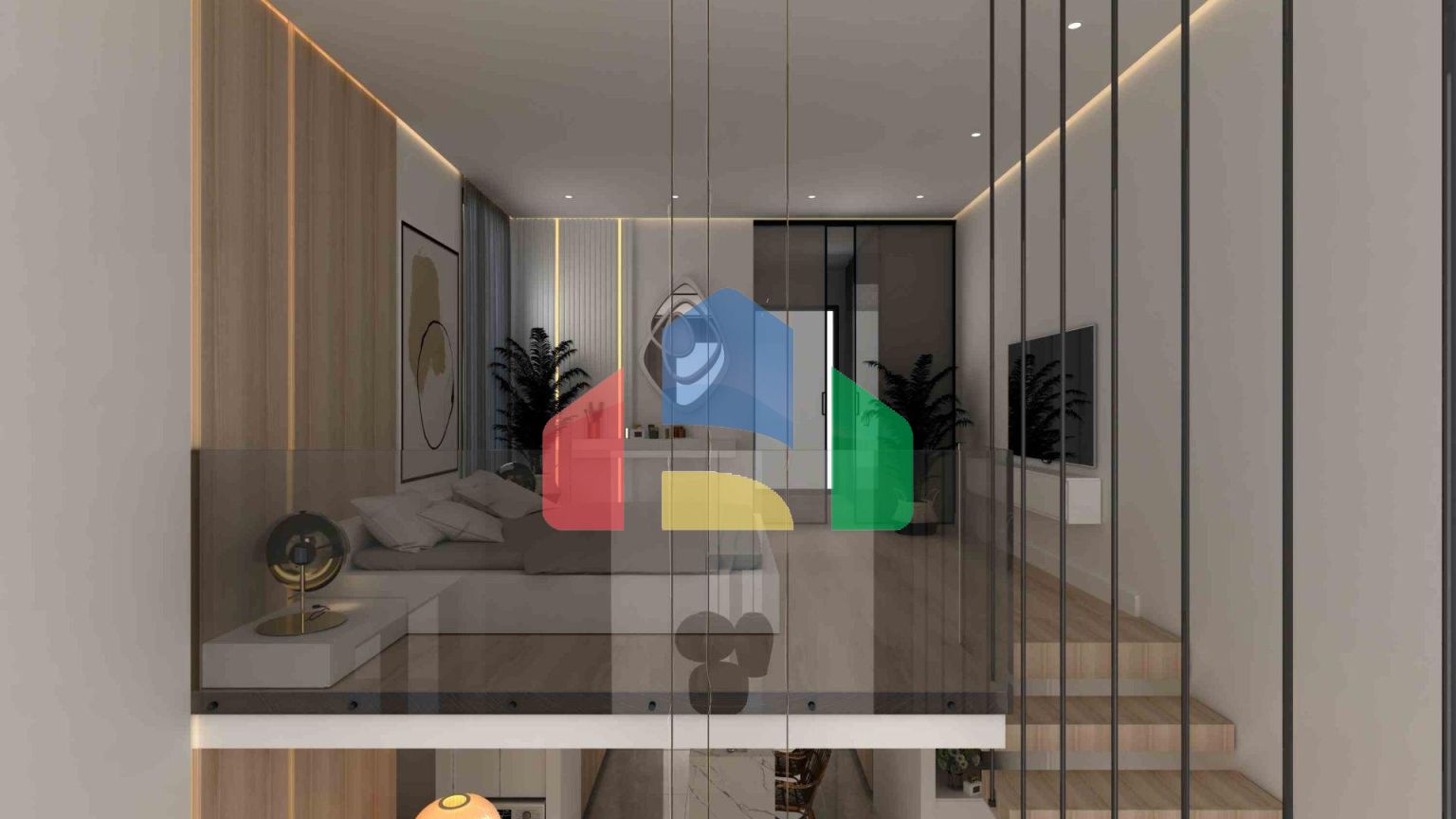 Апартаменты Loft 3+1 (223 м2) с тремя террасами в новом комплексе рядом с морем