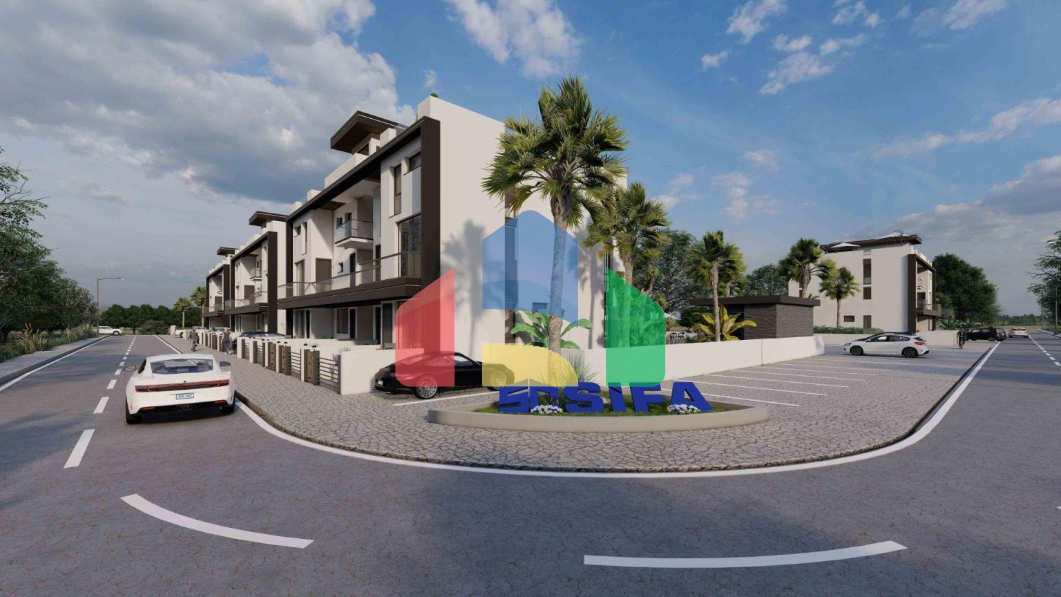 Апартаменты Loft 3+1 (223 м2) с тремя террасами в новом комплексе рядом с морем