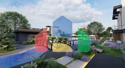 Апартаменты Loft 3+1 (223 м2) с тремя террасами в новом комплексе рядом с морем