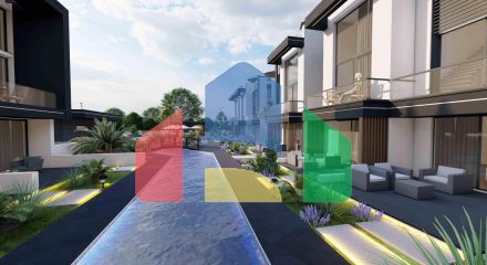 Апартаменты Loft 3+1 (223 м2) с тремя террасами в новом комплексе рядом с морем