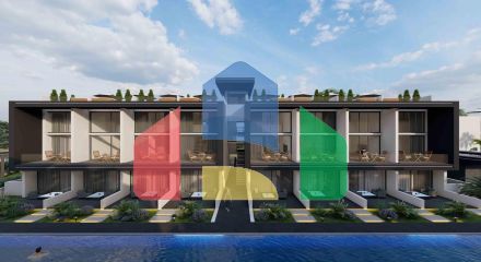 Апартаменты Loft 3+1 (223 м2) с тремя террасами в новом комплексе рядом с морем