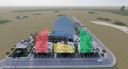 Апартаменты Loft 3+1 (223 м2) с тремя террасами в новом комплексе рядом с морем