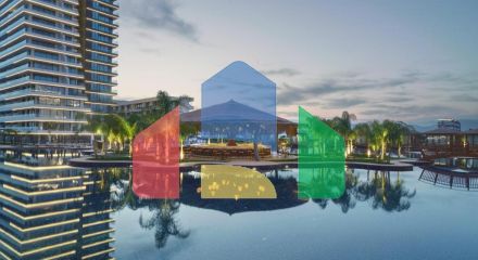 2-комнатные апартаменты 60 м2 с дизайн пакетом в элитном комплексе в 650 метрах от пляжа