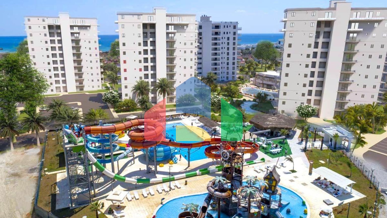 Студия 51 м2 с террасой 9 м2 в курортном комплексе