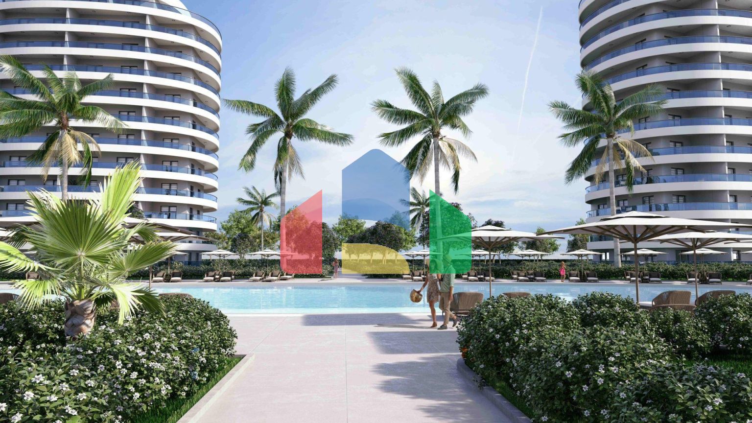 3-комнатные апартаменты 125 м2 с террасой в элитном комплексе в 800 метрах от пляжа