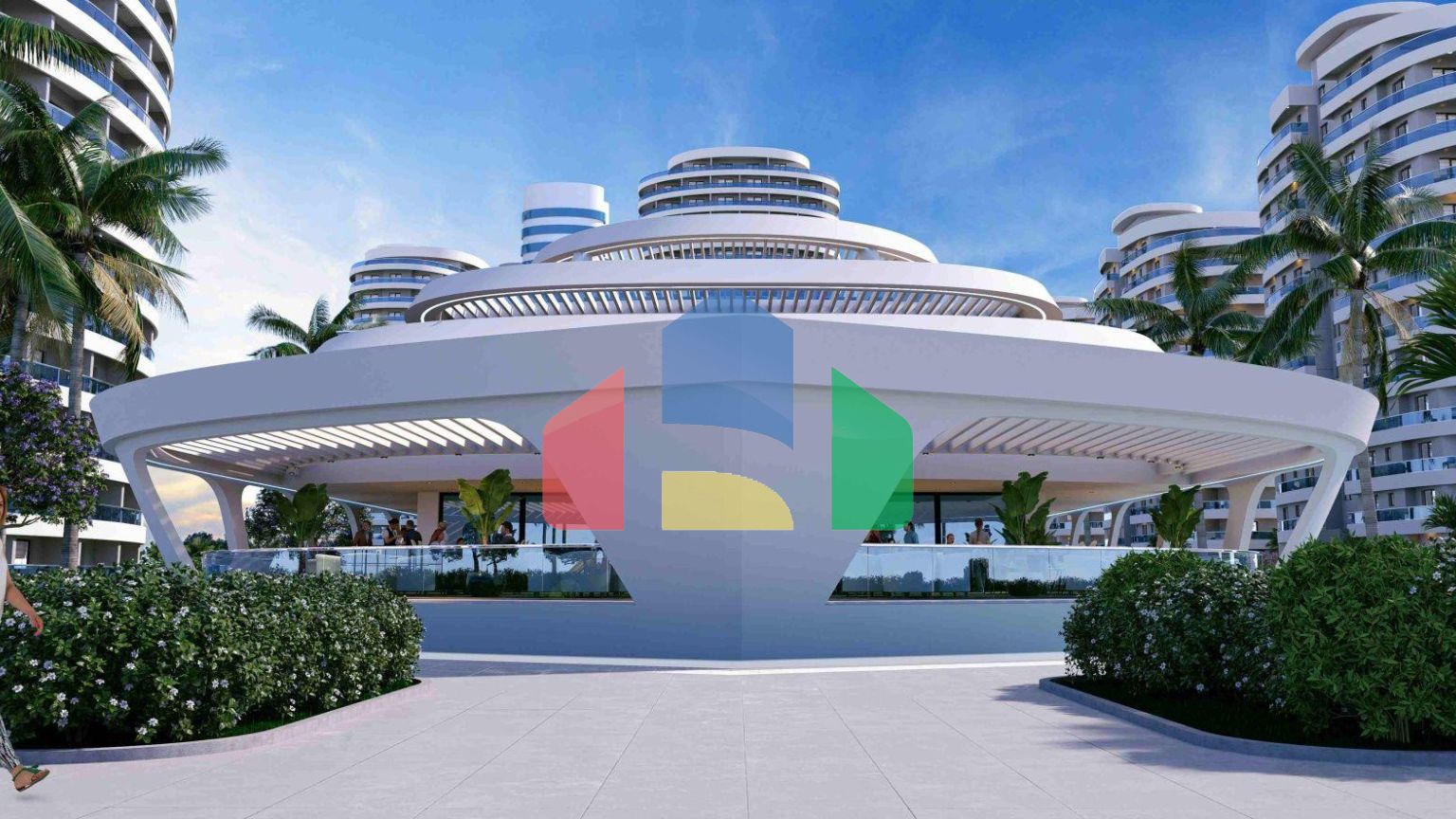 3-комнатные апартаменты 125 м2 с террасой в элитном комплексе в 800 метрах от пляжа