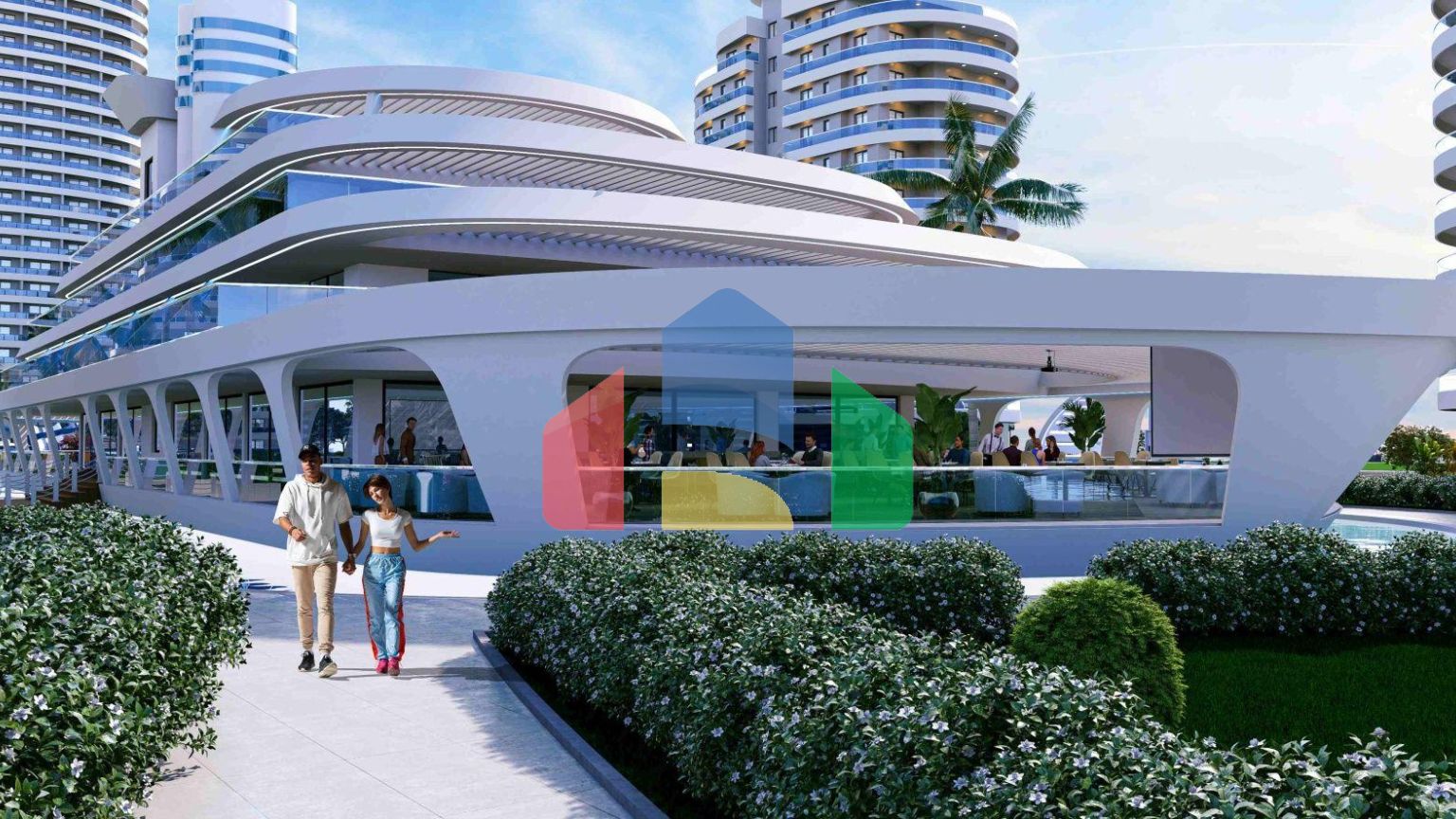 3-комнатные апартаменты 125 м2 с террасой в элитном комплексе в 800 метрах от пляжа