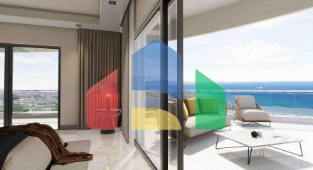 3-комнатные апартаменты 125 м2 с террасой в элитном комплексе в 800 метрах от пляжа