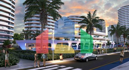 3-комнатные апартаменты 125 м2 с террасой в элитном комплексе в 800 метрах от пляжа