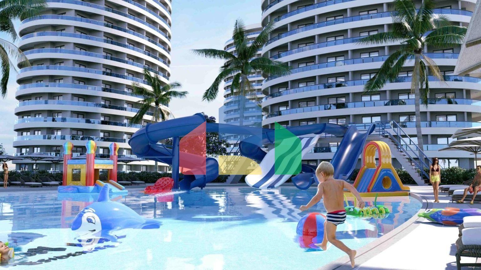 3-комнатные апартаменты 125 м2 с террасой в элитном комплексе в 800 метрах от пляжа