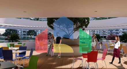 3-комнатные апартаменты 125 м2 с террасой в элитном комплексе в 800 метрах от пляжа