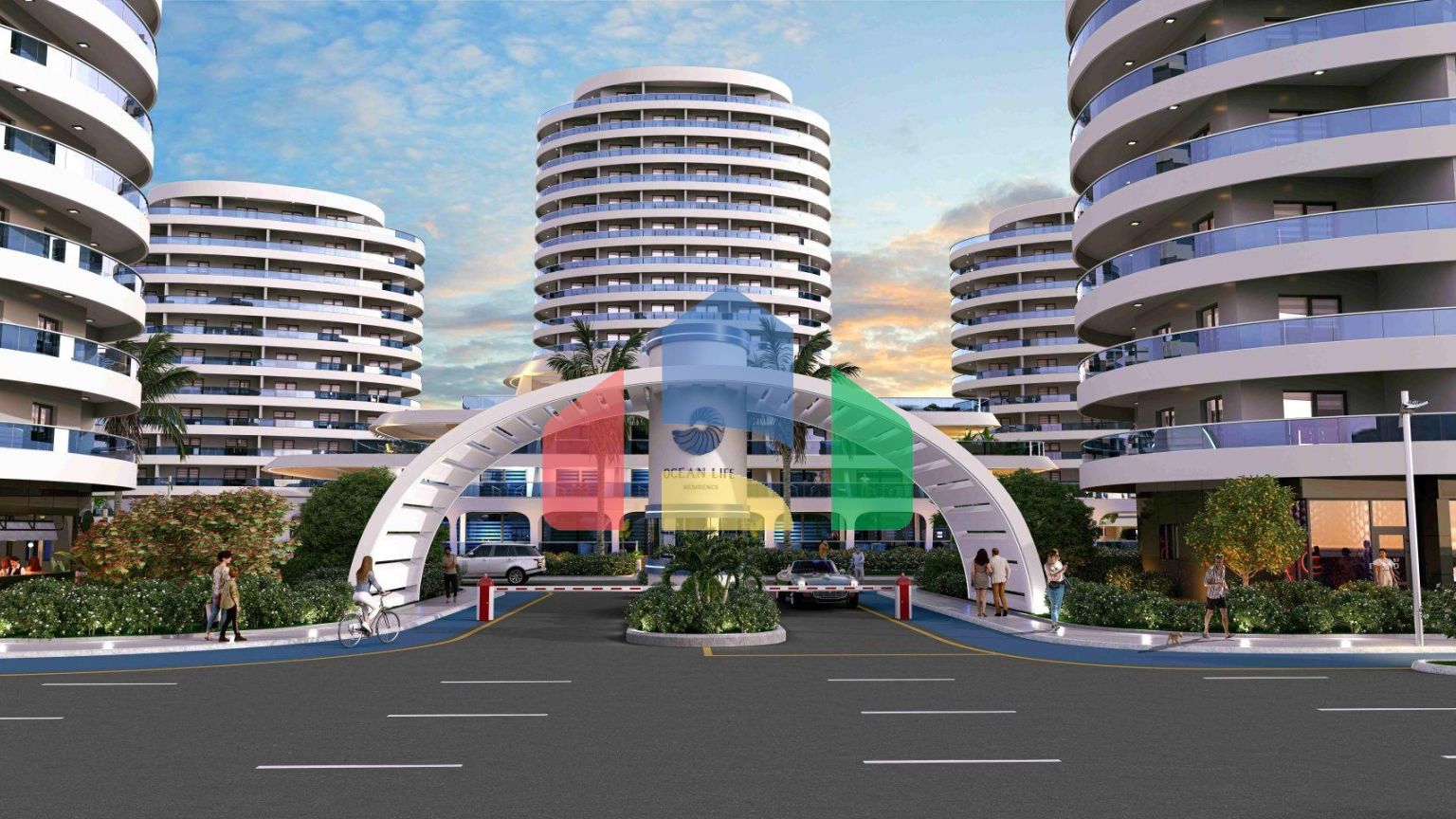 3-комнатные апартаменты 125 м2 с террасой в элитном комплексе в 800 метрах от пляжа