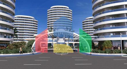 3-комнатные апартаменты 125 м2 с террасой в элитном комплексе в 800 метрах от пляжа