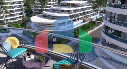 3-комнатные апартаменты 125 м2 с террасой в элитном комплексе в 800 метрах от пляжа