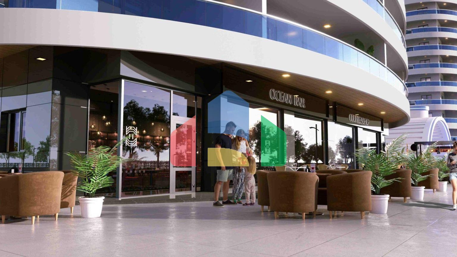 3-комнатные апартаменты 125 м2 с террасой в элитном комплексе в 800 метрах от пляжа