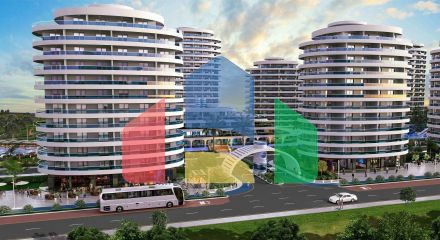 3-комнатные апартаменты 125 м2 с террасой в элитном комплексе в 800 метрах от пляжа