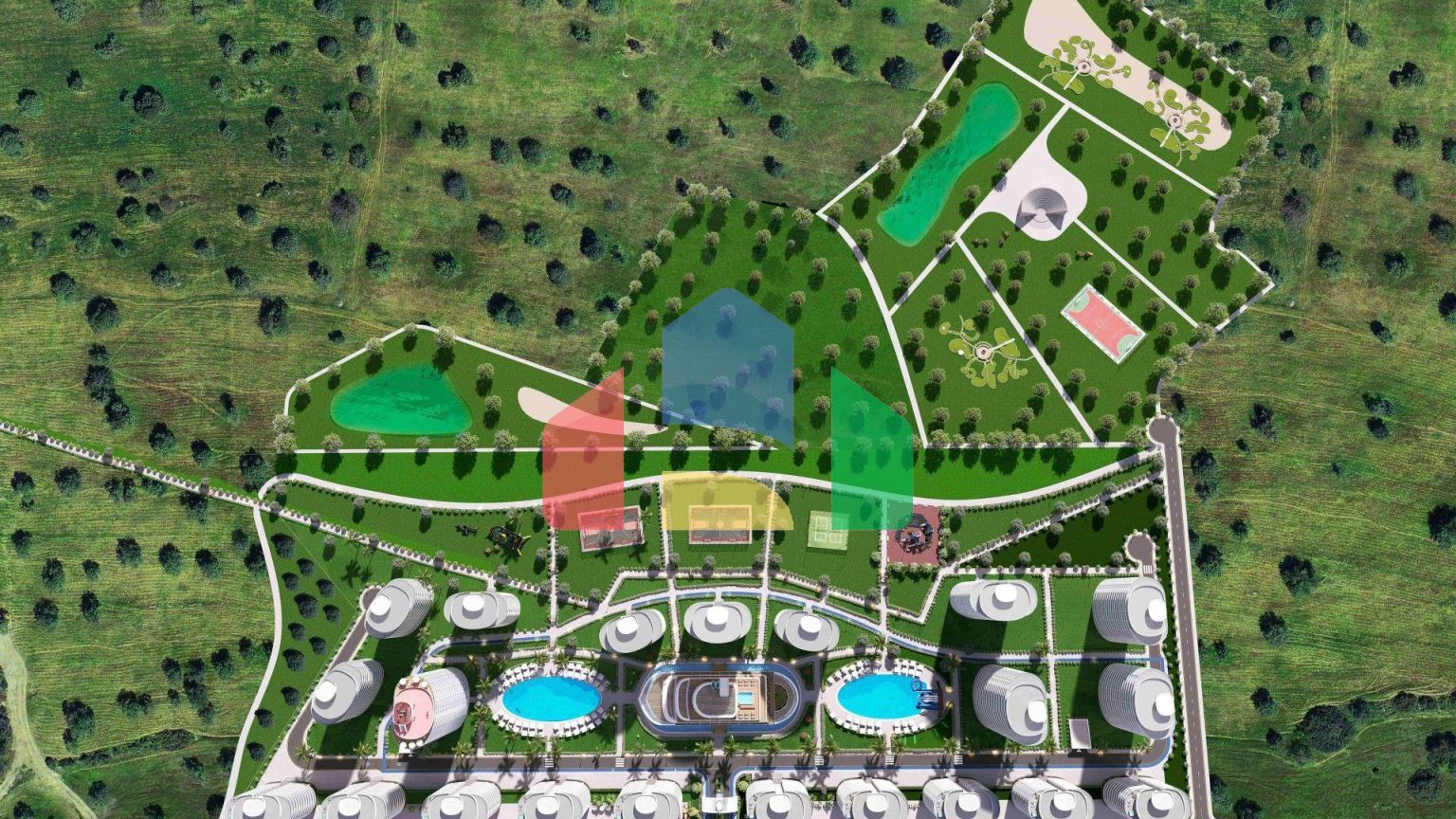 3-комнатные апартаменты 125 м2 с террасой в элитном комплексе в 800 метрах от пляжа