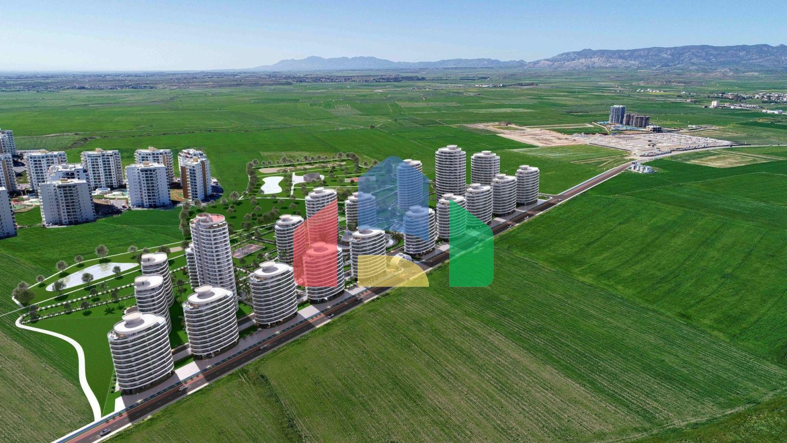 3-комнатные апартаменты 125 м2 с террасой в элитном комплексе в 800 метрах от пляжа