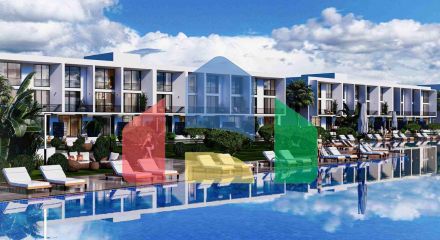 2-комнатные апартаменты 81 м2 с двумя террасами в 800 метрах от моря