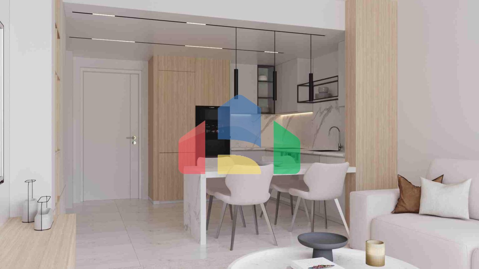 2-комнатные апартаменты 81 м2 с двумя террасами в 800 метрах от моря