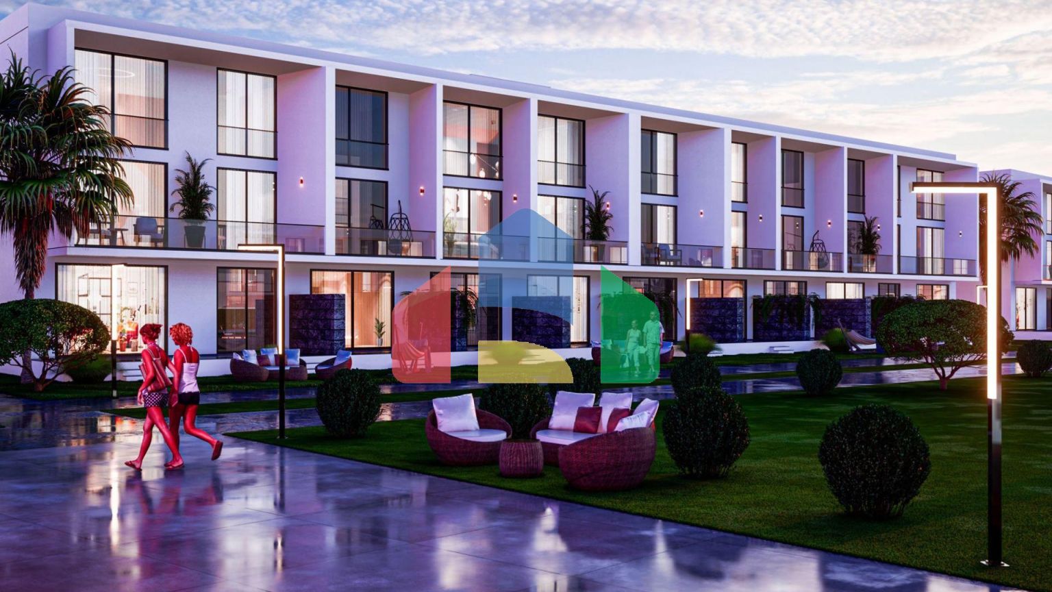 2-комнатные апартаменты 81 м2 с двумя террасами в 800 метрах от моря