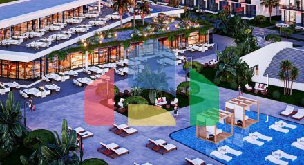 2-комнатные апартаменты 81 м2 с двумя террасами в 800 метрах от моря