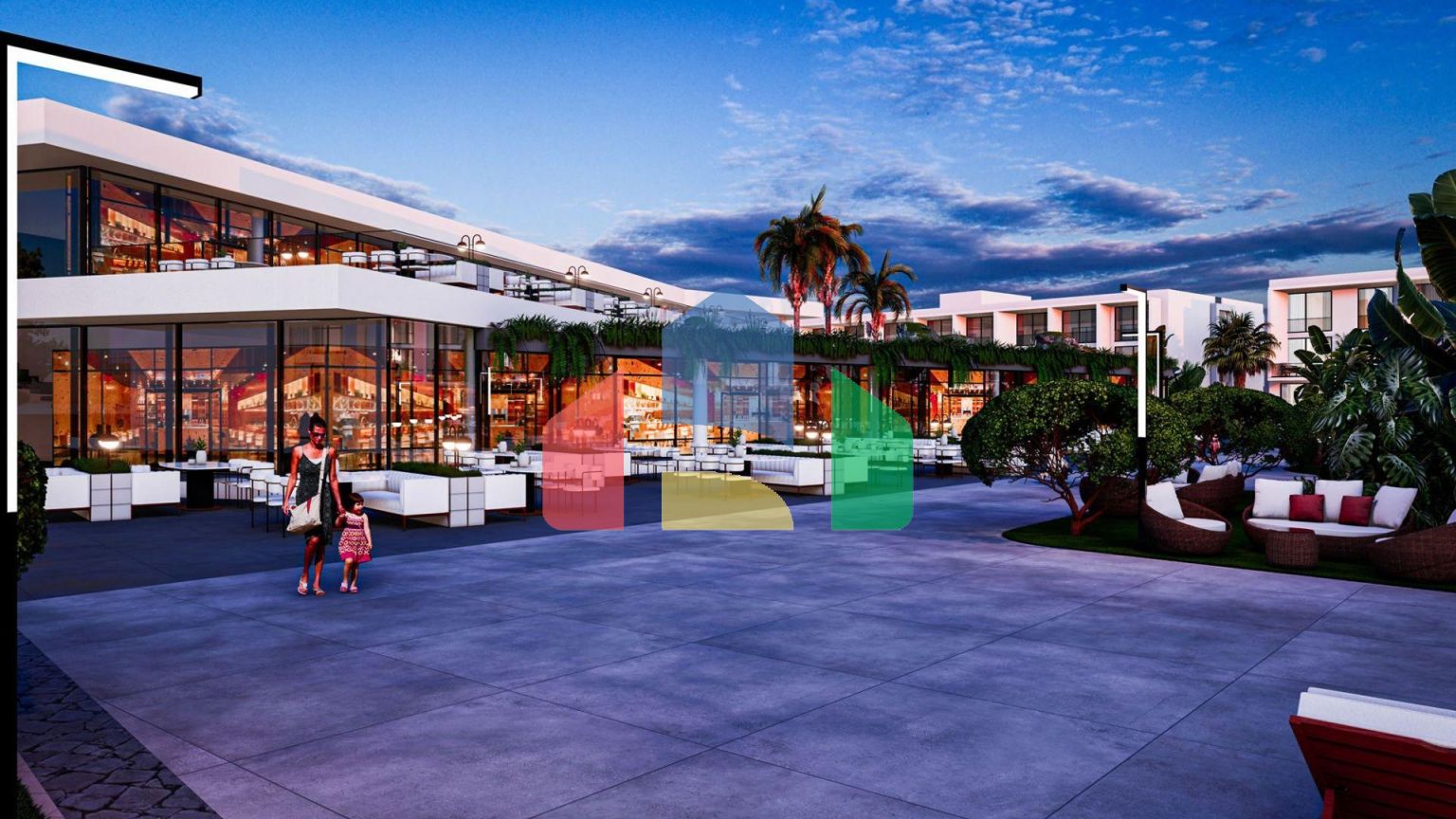 2-комнатные апартаменты 81 м2 с двумя террасами в 800 метрах от моря