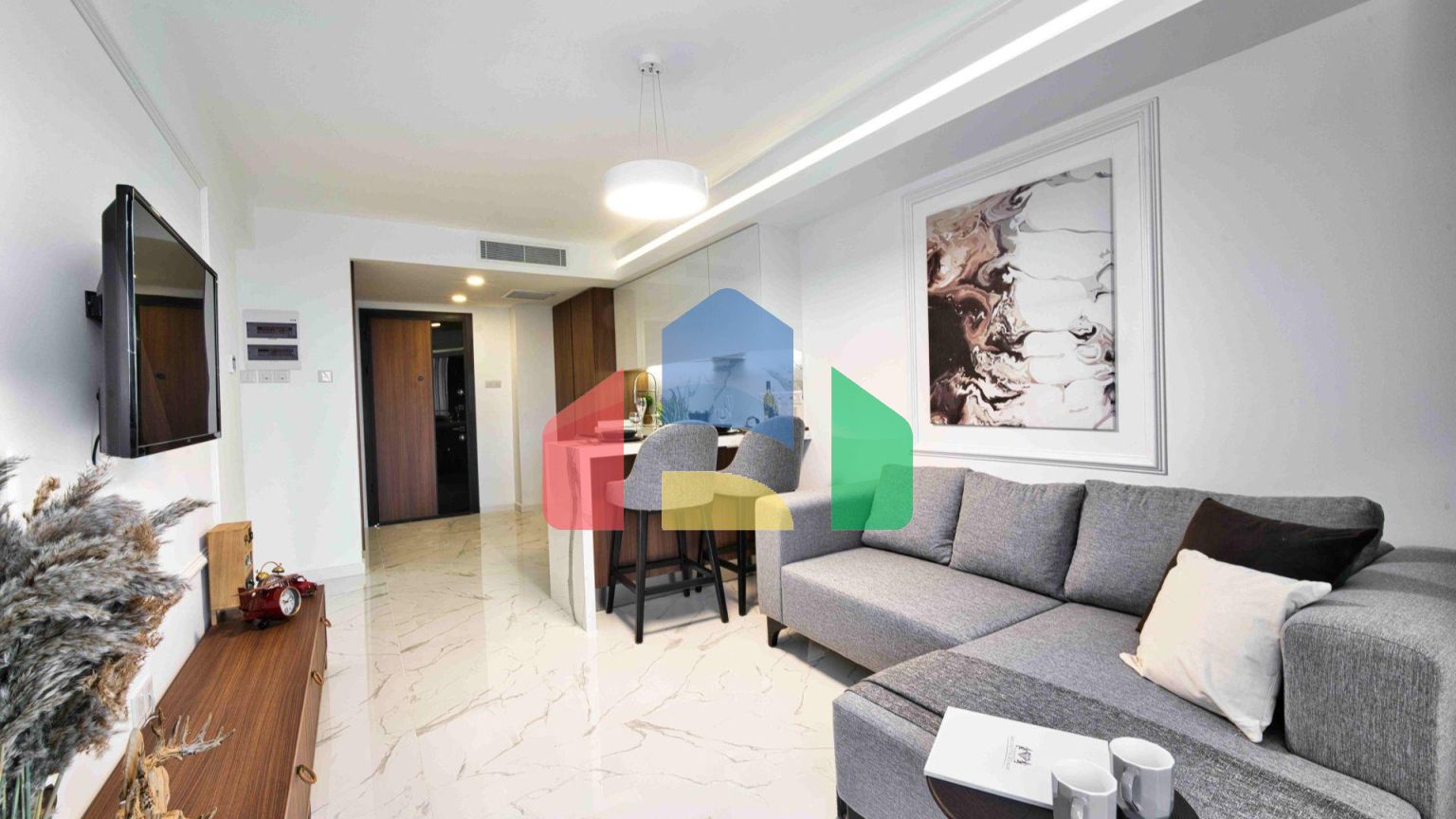 2-комнатные апартаменты 64 м2 с террасой 8,5 м2 и дизайн-пакетом в роскошном комплексе