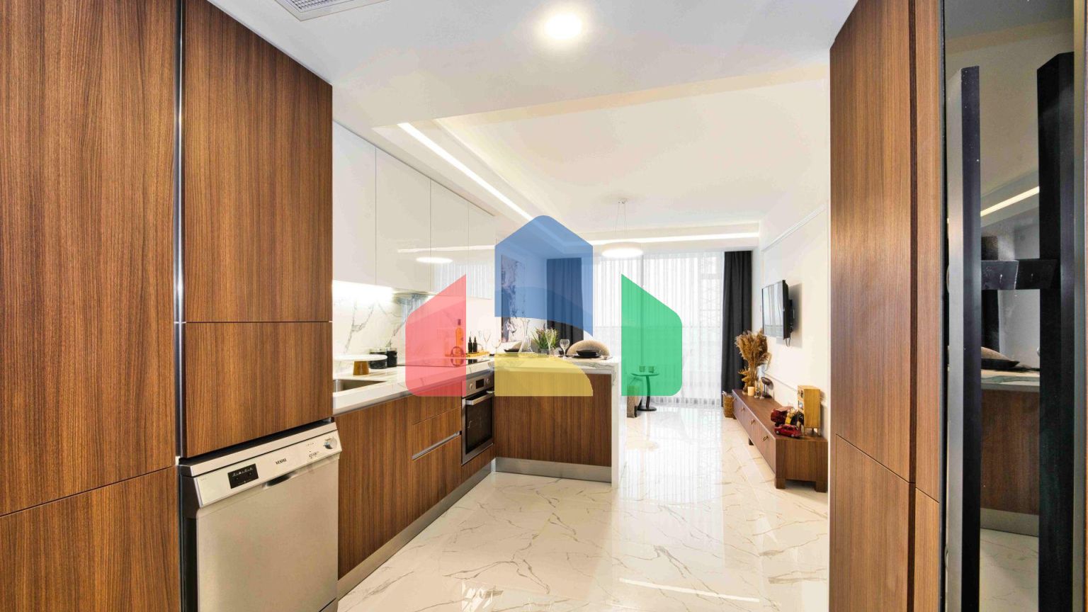 2-комнатные апартаменты 64 м2 с террасой 8,5 м2 и дизайн-пакетом в роскошном комплексе