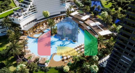 2-комнатные апартаменты 64 м2 с террасой 8,5 м2 и дизайн-пакетом в роскошном комплексе