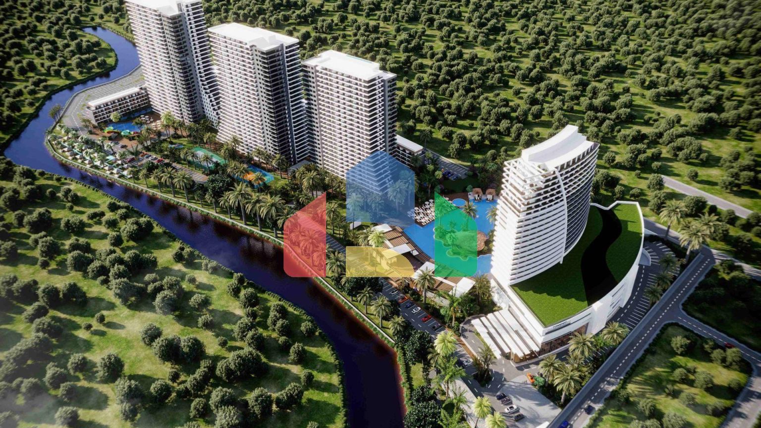 2-комнатные апартаменты 64 м2 с террасой 8,5 м2 и дизайн-пакетом в роскошном комплексе