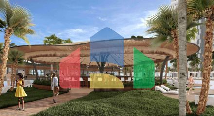 2-комнатные апартаменты 64 м2 с террасой 8,5 м2 и дизайн-пакетом в роскошном комплексе