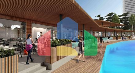 2-комнатные апартаменты 50 м2 с террасой 13 м2 в большом и красивом комплексе 2-комнатные апартаменты 50 м2 с террасой 13 м2 в большом и красивом комплексе