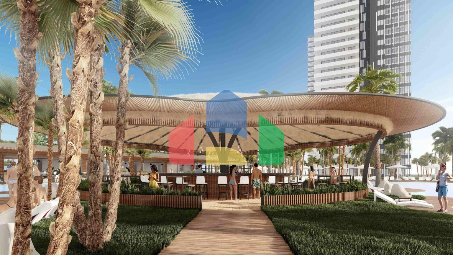 2-комнатные апартаменты 50 м2 с террасой 13 м2 в большом и красивом комплексе