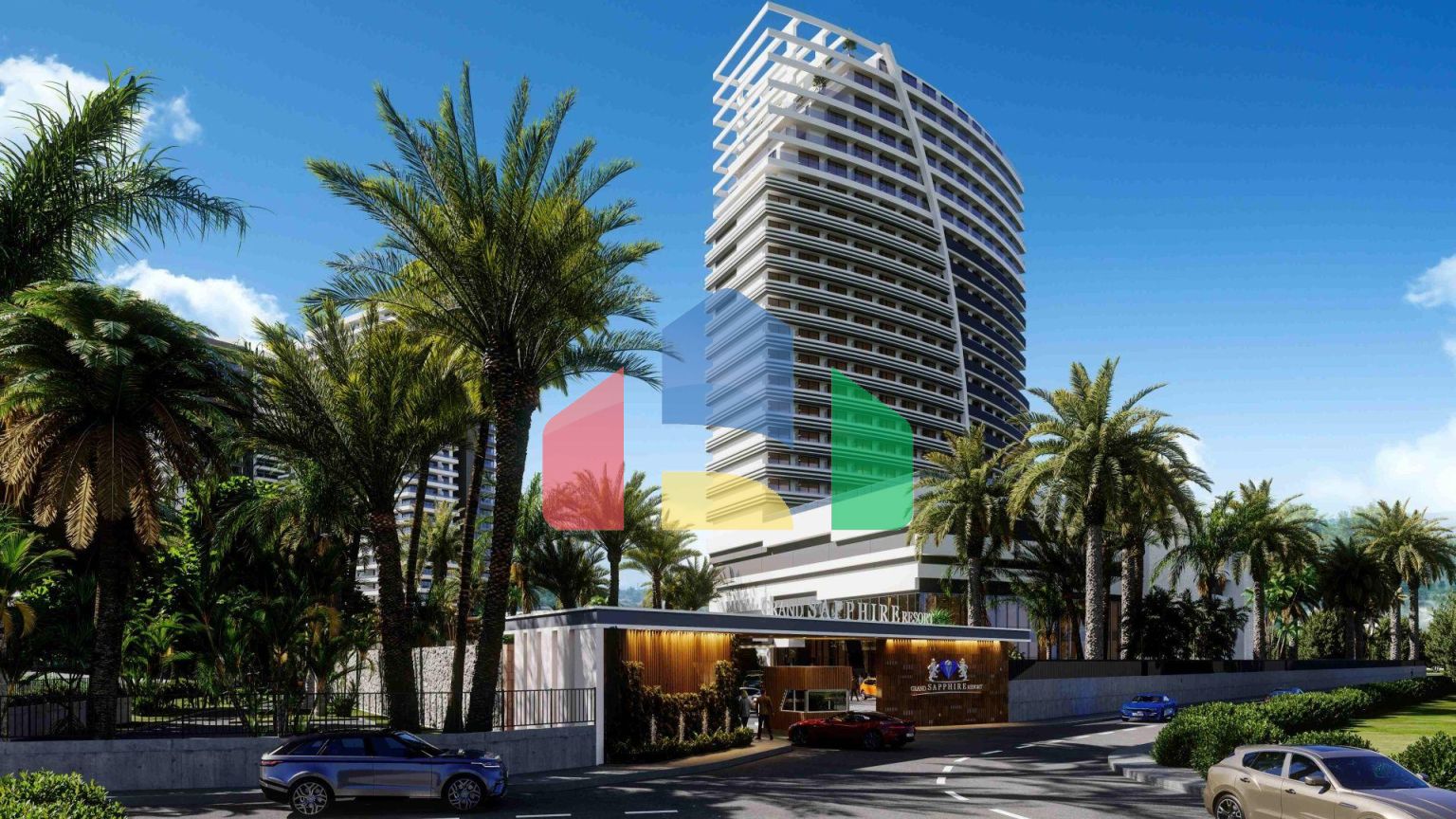 Студия 46 м2 с террасой в элитном комплексе в 700 метрах от пляжа