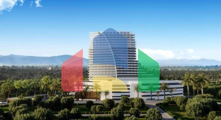 Студия 46 м2 с террасой в элитном комплексе в 700 метрах от пляжа Студия 46 м2 с террасой в элитном комплексе в 700 метрах от пляжа