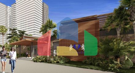 Студия 46 м2 с террасой в элитном комплексе в 700 метрах от пляжа Студия 46 м2 с террасой в элитном комплексе в 700 метрах от пляжа