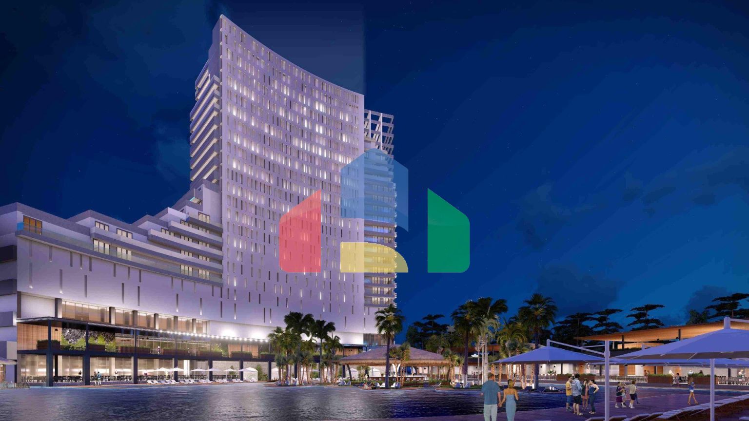 Студия 46 м2 с террасой в элитном комплексе в 700 метрах от пляжа