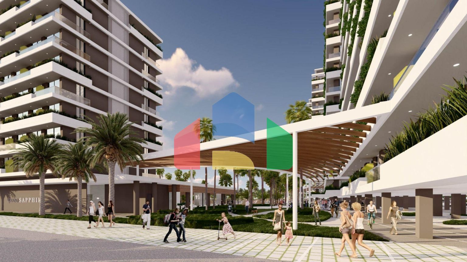 2-комнатные апартаменты 69 м2 с видом на море в 600 метрах от пляжа 