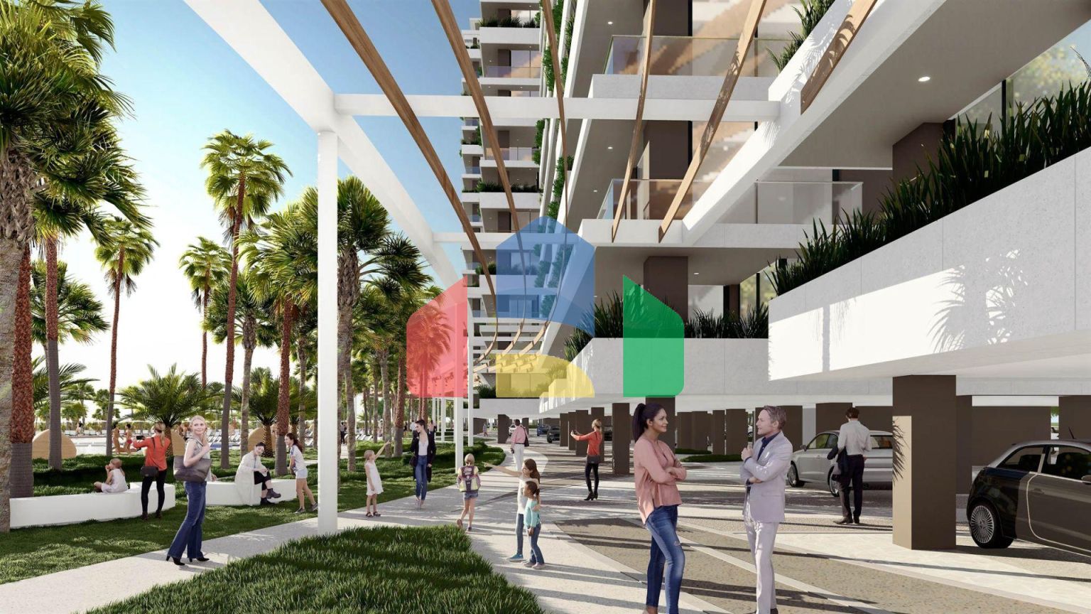 2-комнатные апартаменты 69 м2 с видом на море в 600 метрах от пляжа 