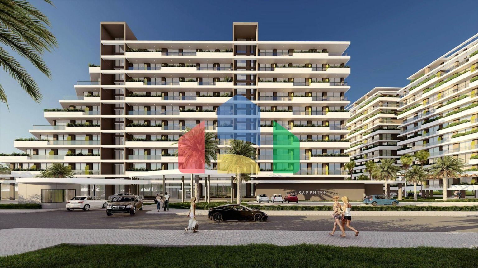 2-комнатные апартаменты 69 м2 с видом на море в 600 метрах от пляжа 