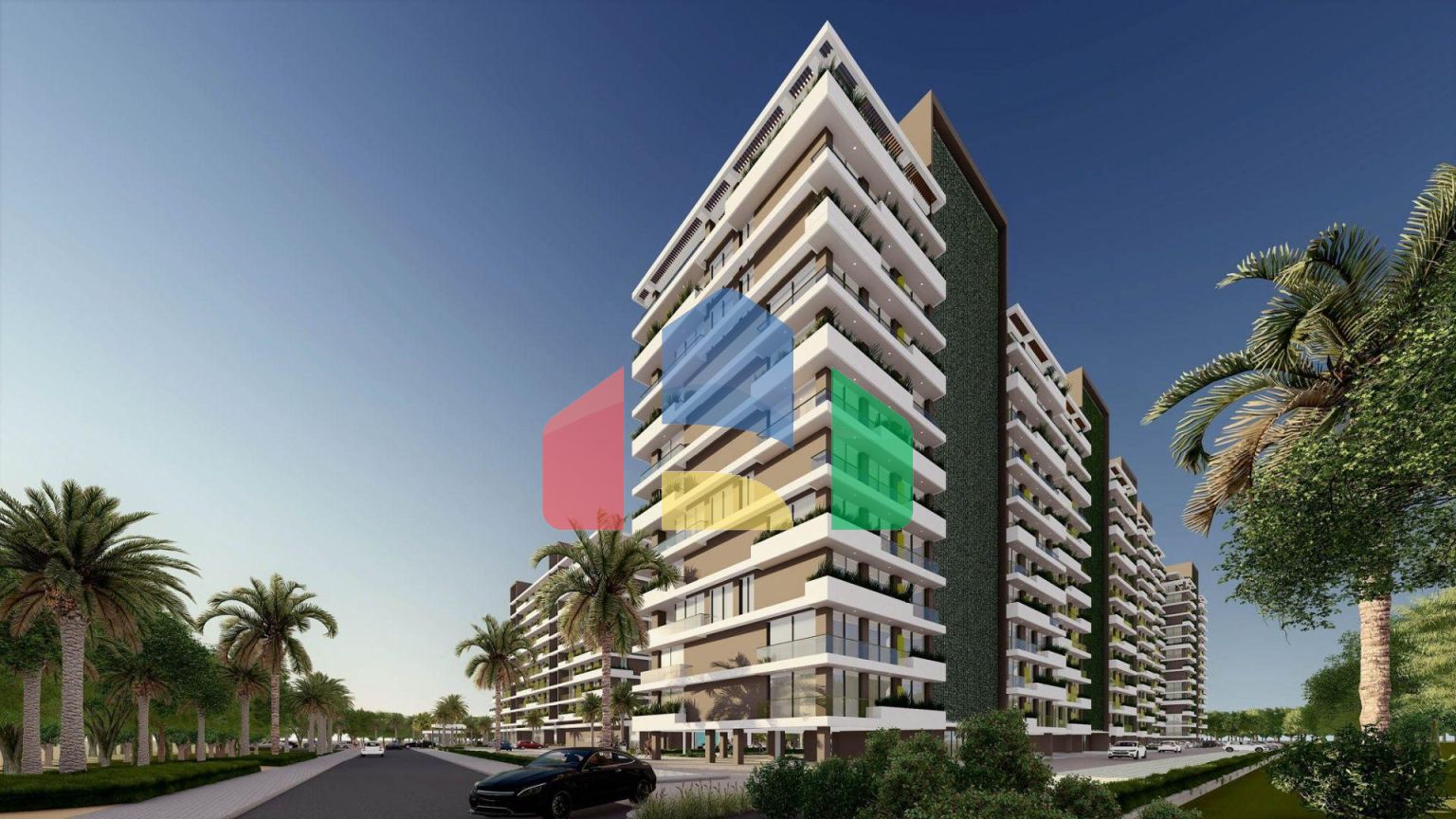 2-комнатные апартаменты 69 м2 с видом на море в 600 метрах от пляжа 