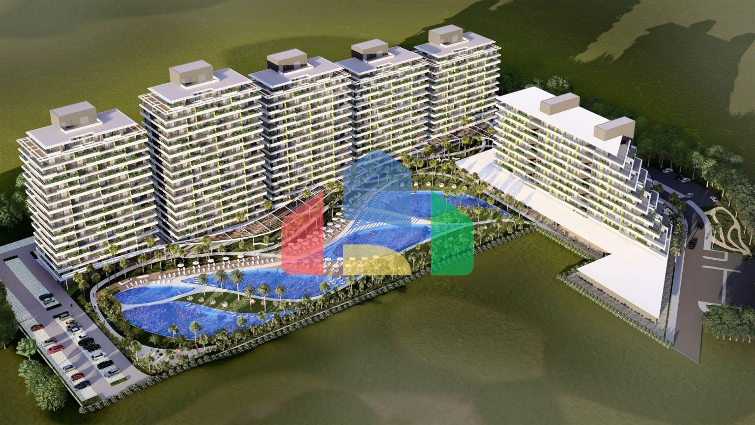 2-комнатные апартаменты 69 м2 с видом на море в 600 метрах от пляжа 