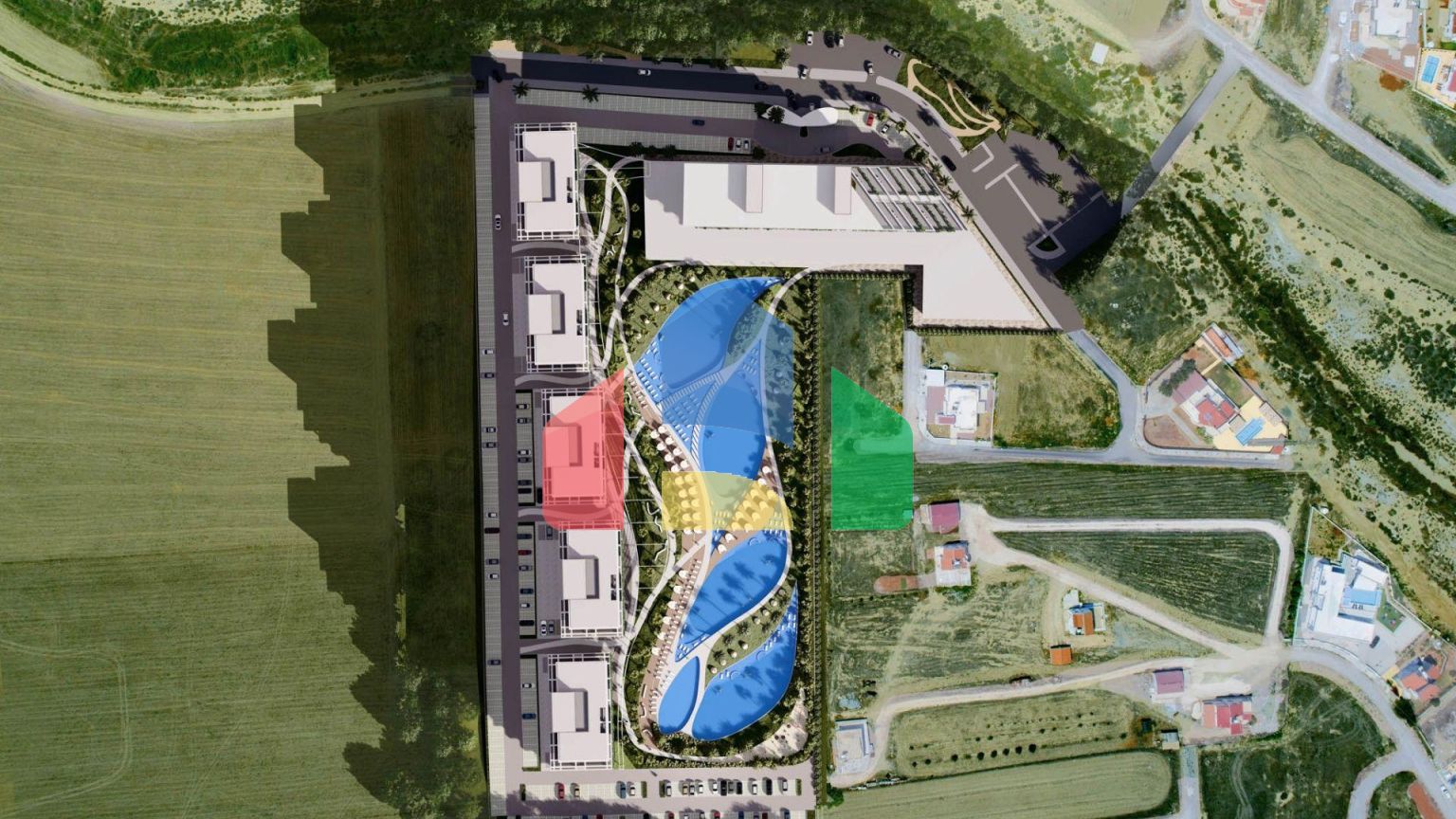 2-комнатные апартаменты 69 м2 с видом на море в 600 метрах от пляжа 