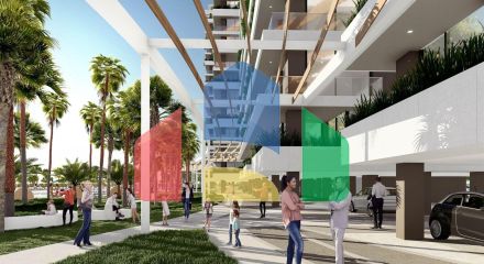 Студия 47 м2 в 600 метрах от пляжа Студия 47 м2 в 600 метрах от пляжа