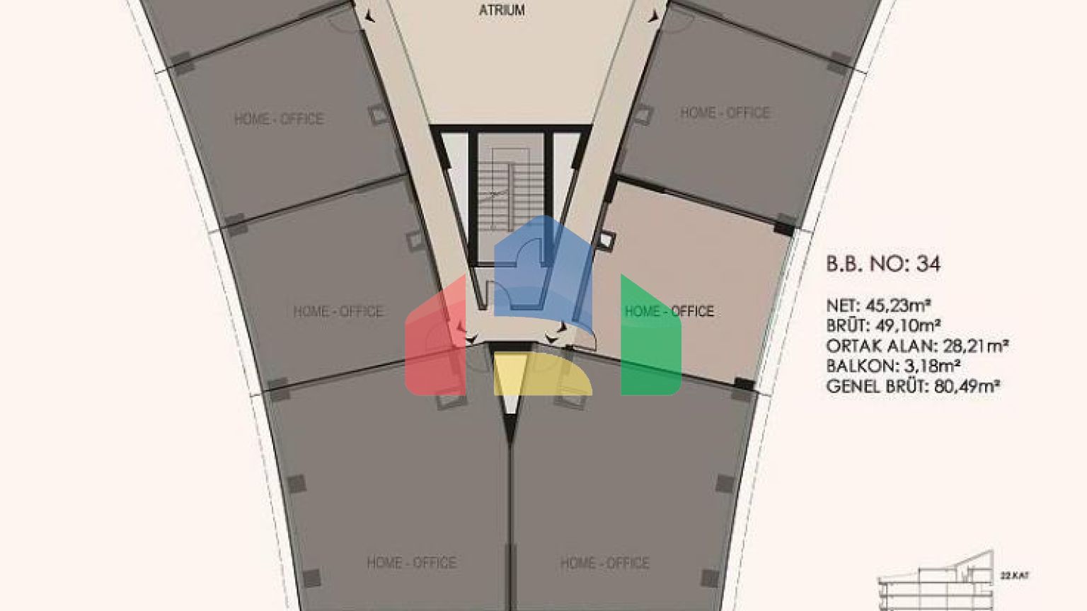 Квартира 1+1 в Стамбуле
