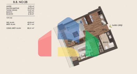 Квартира 1+1 в Стамбуле Квартира 1+1 в Стамбуле