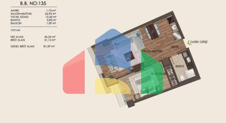 Квартира 1+1 в Стамбуле Квартира 1+1 в Стамбуле