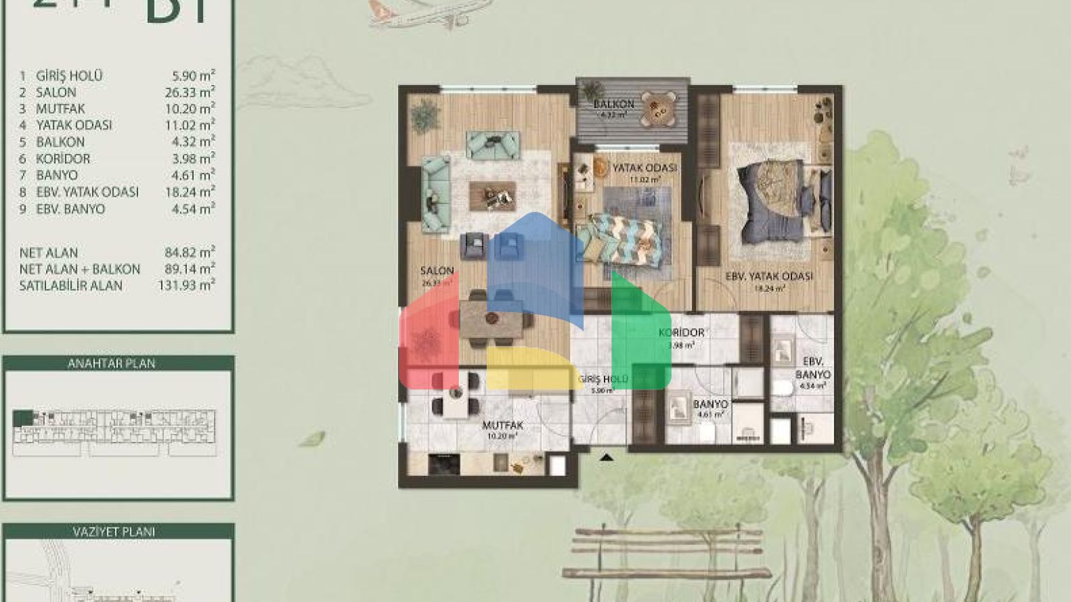 Квартира 3+1 в Стамбуле