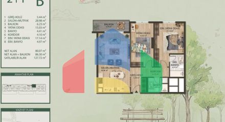 Квартира 3+1 в Стамбуле Квартира 3+1 в Стамбуле